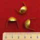 Brass studs, rivets, sphere